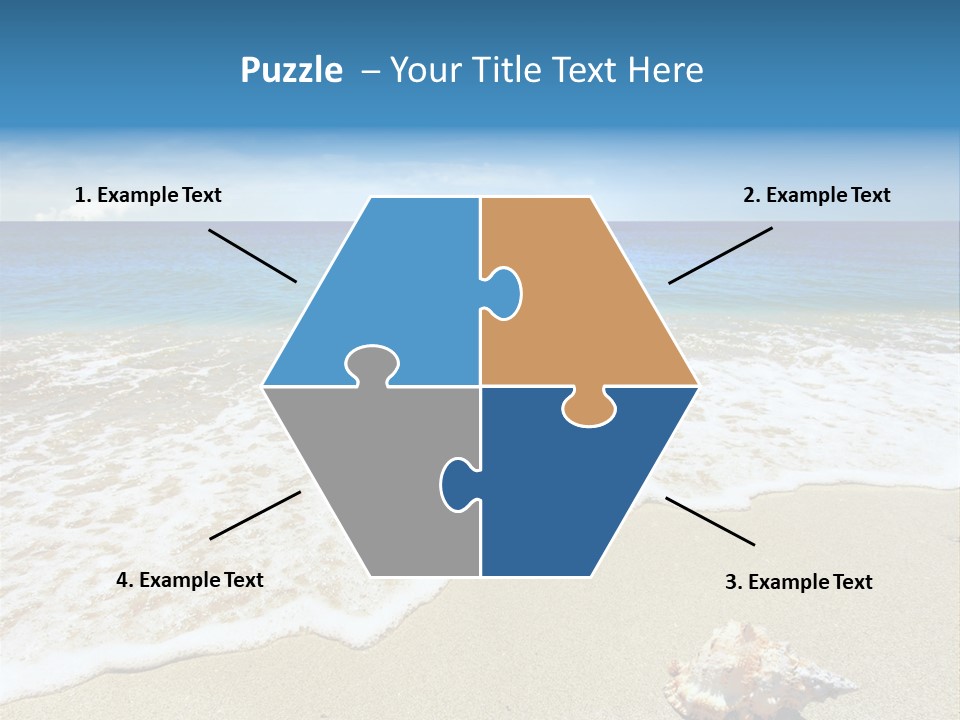 Lagoon Air Beach PowerPoint Template