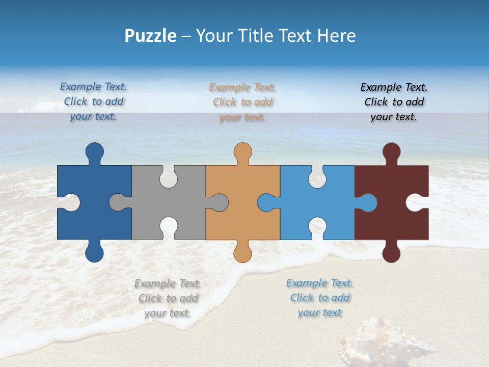 Lagoon Air Beach PowerPoint Template