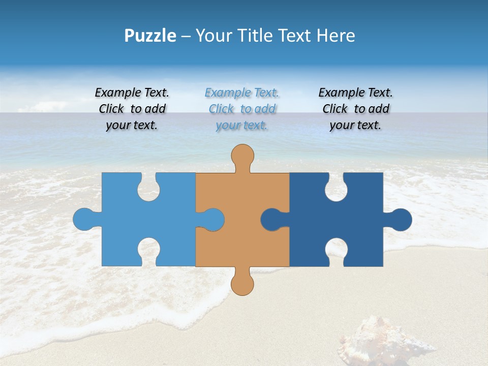 Lagoon Air Beach PowerPoint Template