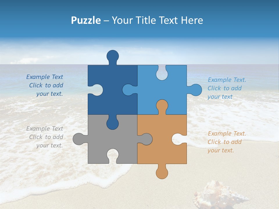 Lagoon Air Beach PowerPoint Template