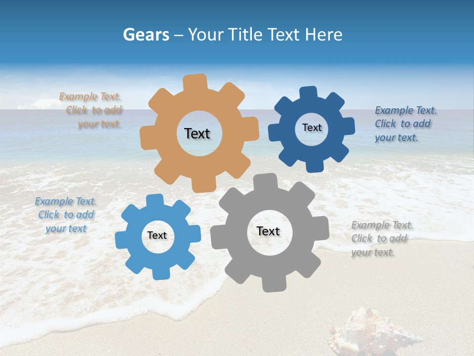 Lagoon Air Beach PowerPoint Template