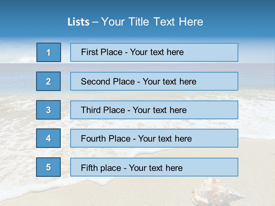 Lagoon Air Beach PowerPoint Template