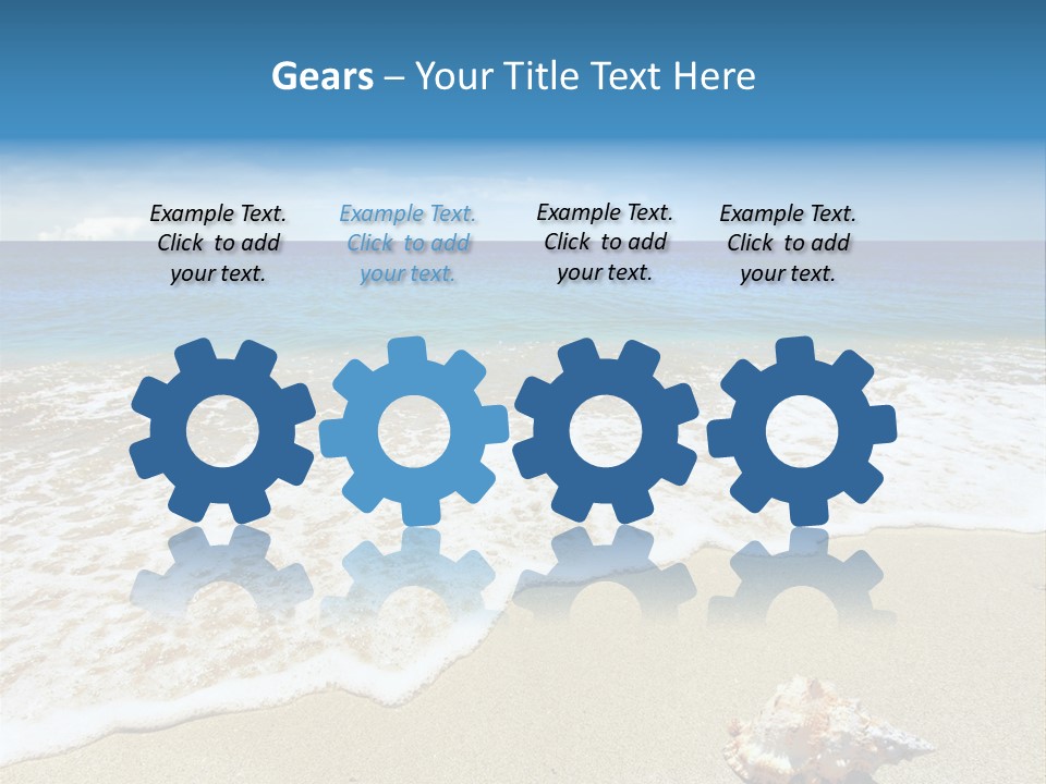 Lagoon Air Beach PowerPoint Template