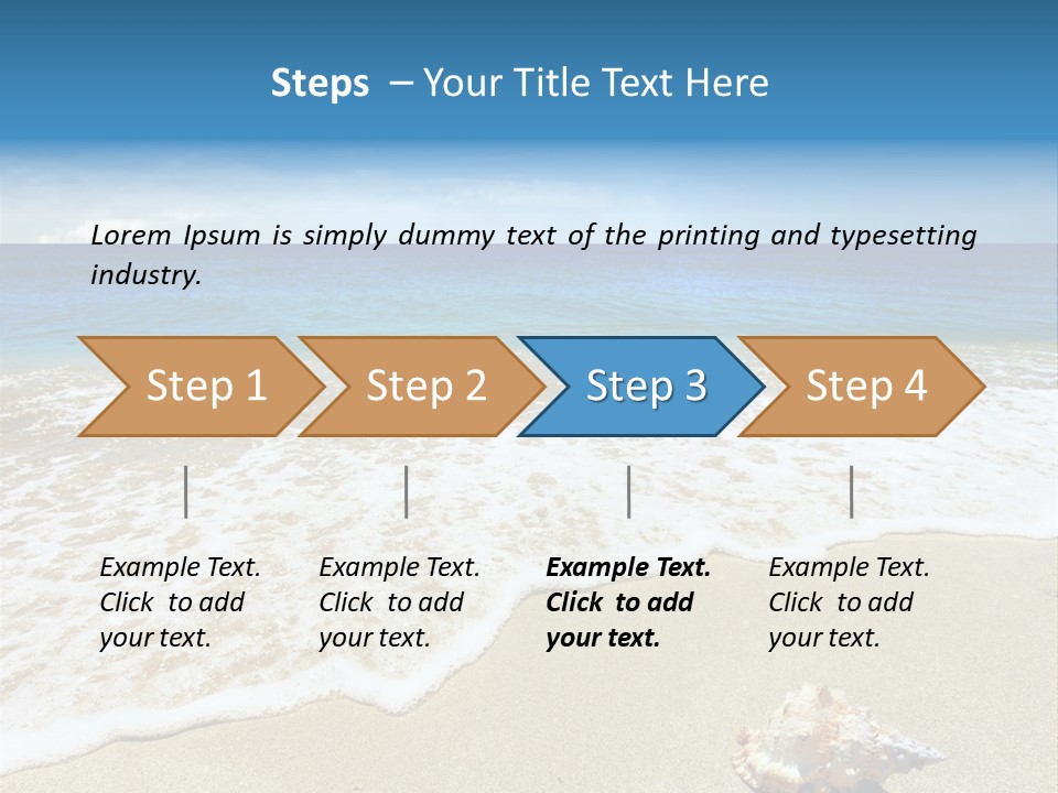 Lagoon Air Beach PowerPoint Template