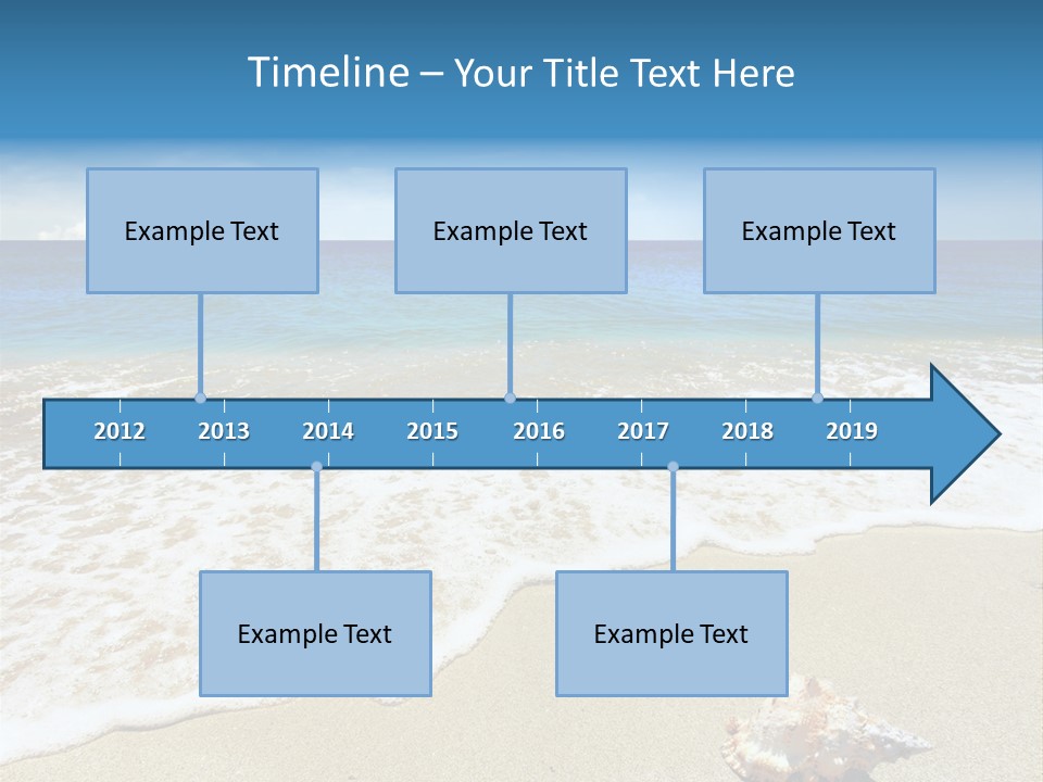 Lagoon Air Beach PowerPoint Template