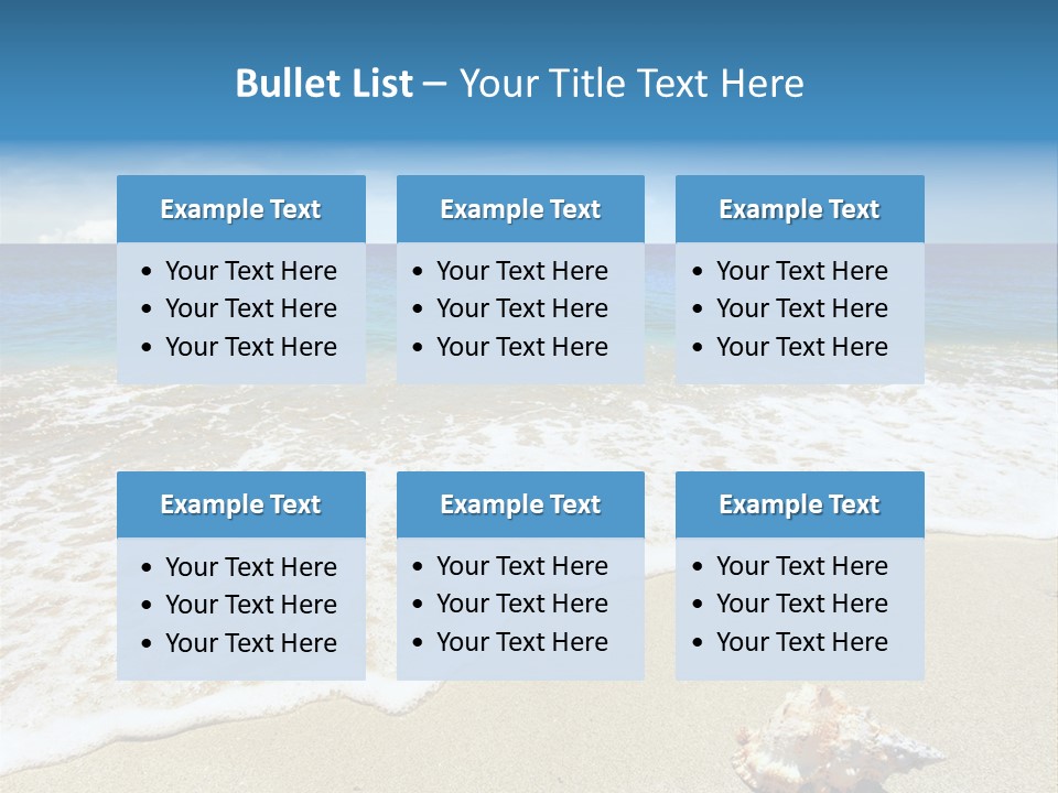 Lagoon Air Beach PowerPoint Template