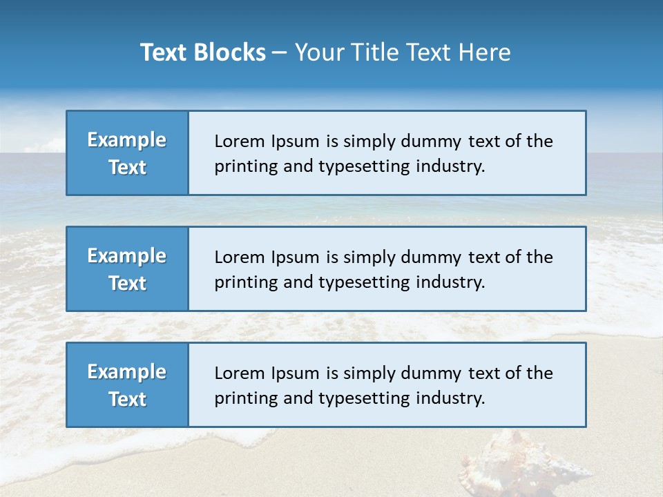 Lagoon Air Beach PowerPoint Template