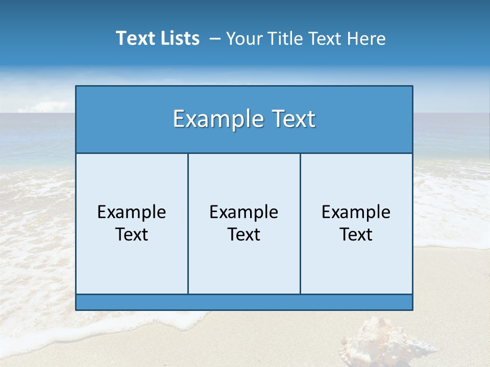 Lagoon Air Beach PowerPoint Template