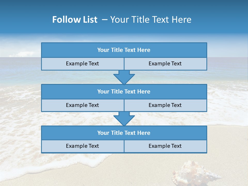 Lagoon Air Beach PowerPoint Template