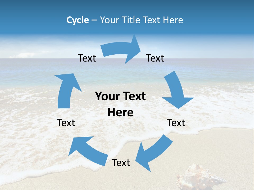 Lagoon Air Beach PowerPoint Template