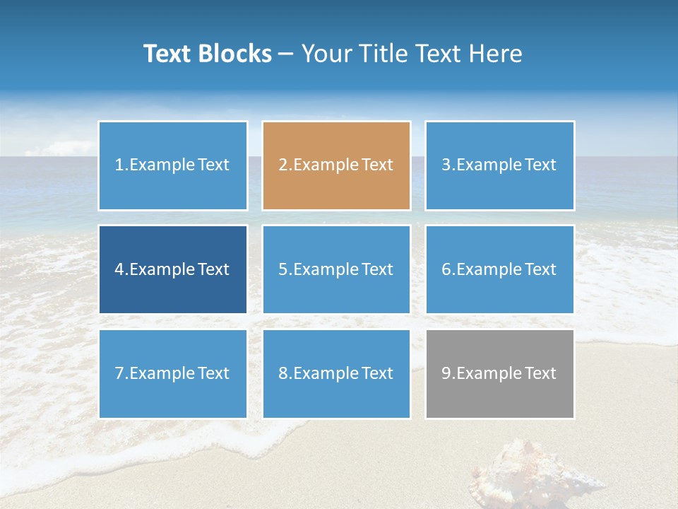 Lagoon Air Beach PowerPoint Template