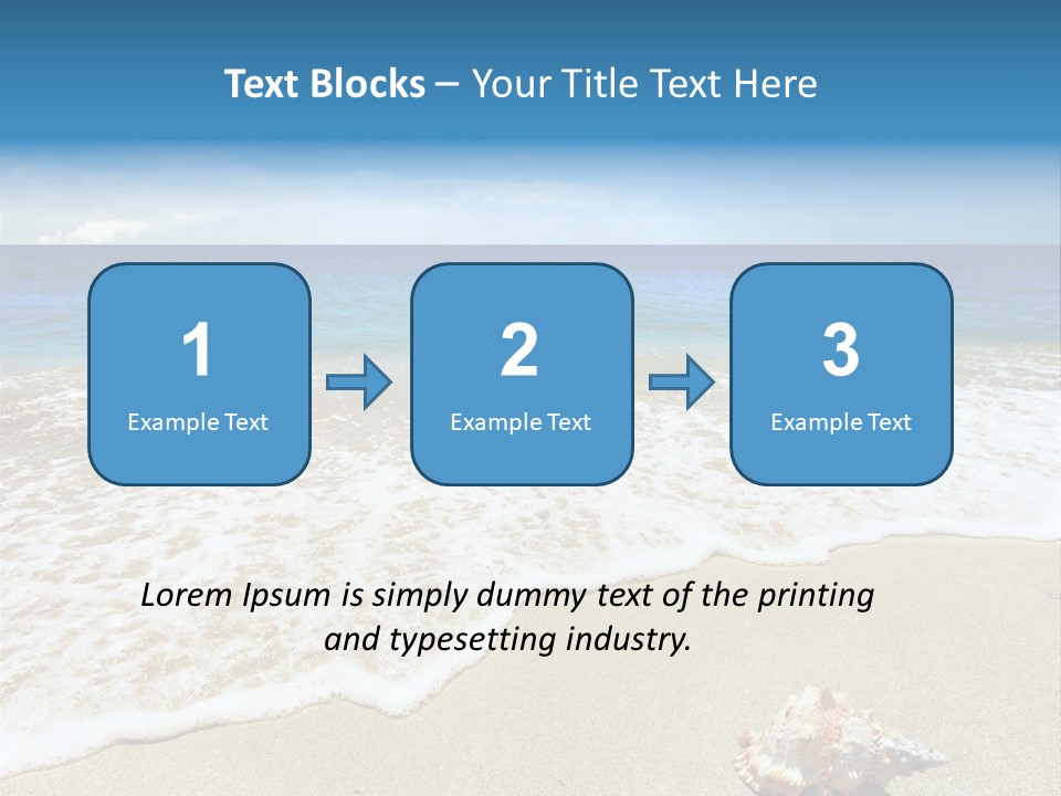 Lagoon Air Beach PowerPoint Template