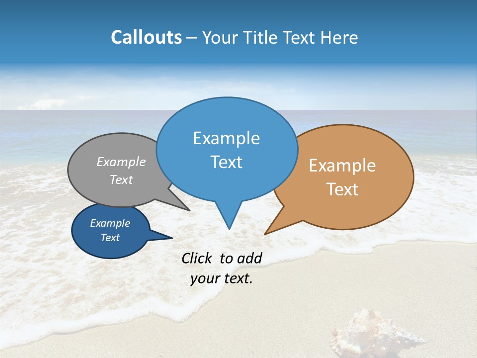 Lagoon Air Beach PowerPoint Template