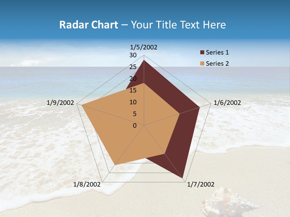 Lagoon Air Beach PowerPoint Template