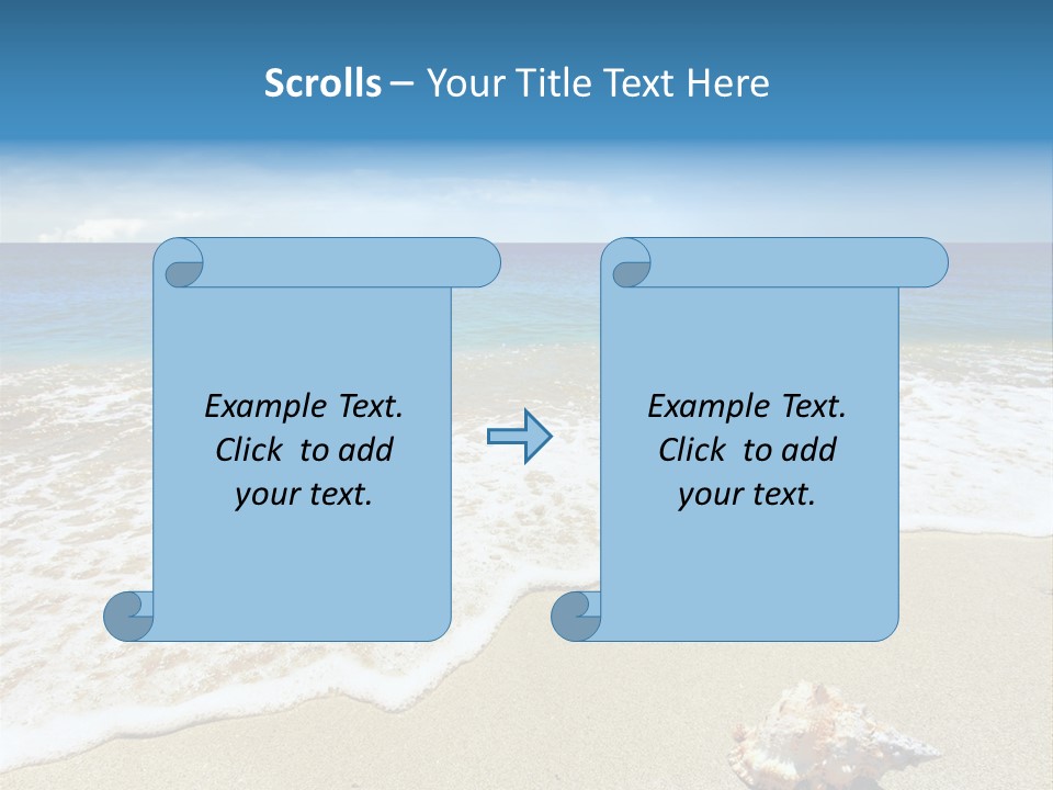 Lagoon Air Beach PowerPoint Template