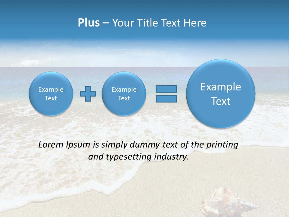 Lagoon Air Beach PowerPoint Template
