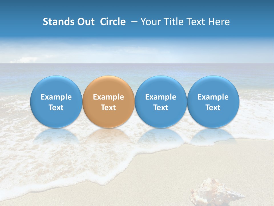 Lagoon Air Beach PowerPoint Template