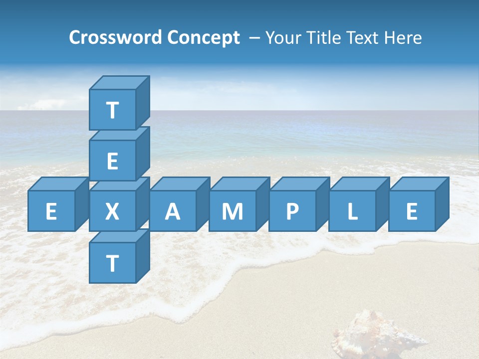 Lagoon Air Beach PowerPoint Template