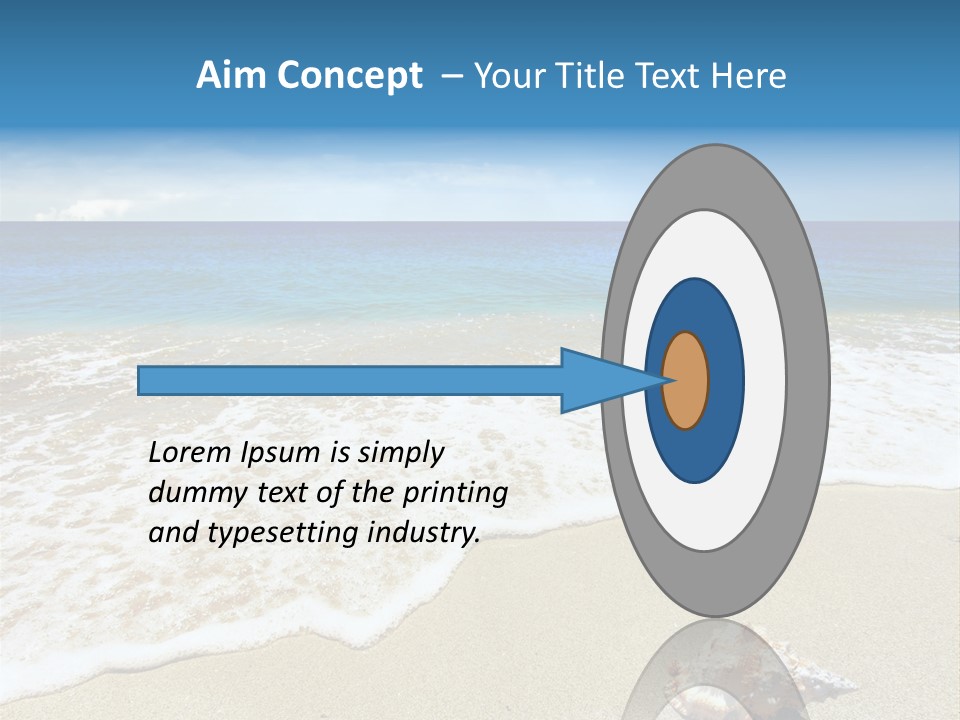 Lagoon Air Beach PowerPoint Template