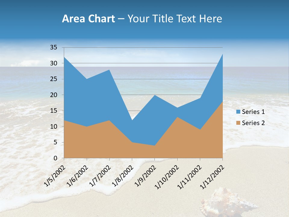 Lagoon Air Beach PowerPoint Template