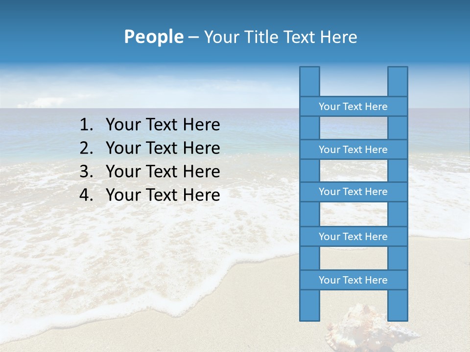 Lagoon Air Beach PowerPoint Template