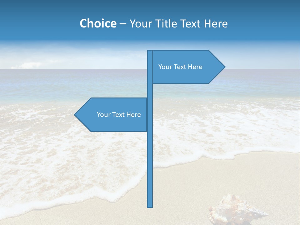 Lagoon Air Beach PowerPoint Template