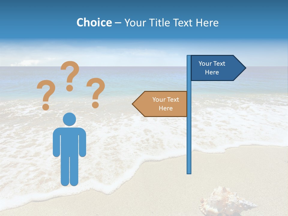Lagoon Air Beach PowerPoint Template