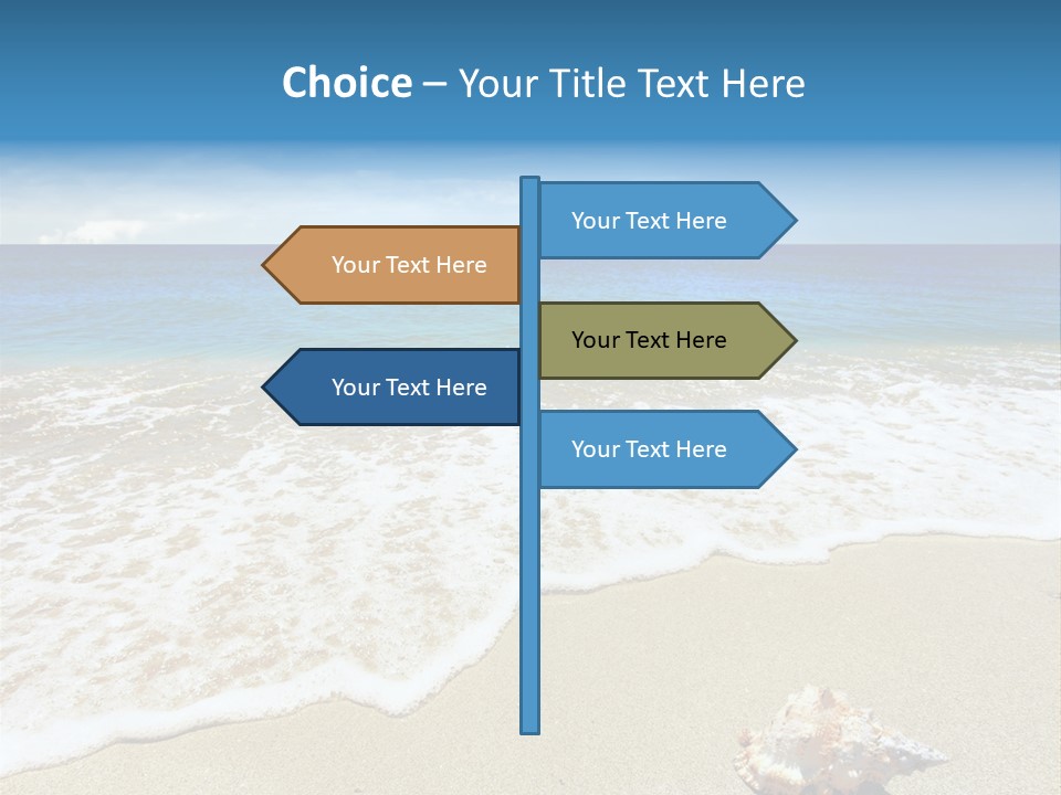 Lagoon Air Beach PowerPoint Template