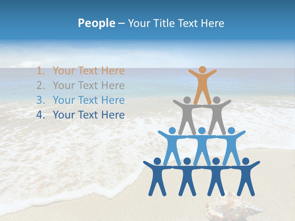 Lagoon Air Beach PowerPoint Template