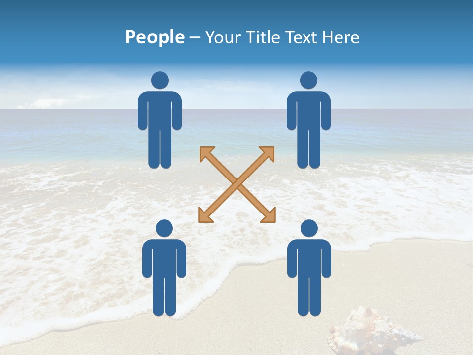 Lagoon Air Beach PowerPoint Template