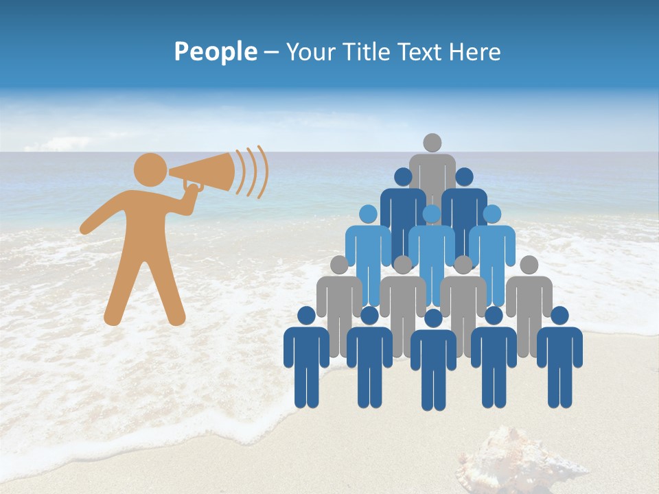 Lagoon Air Beach PowerPoint Template