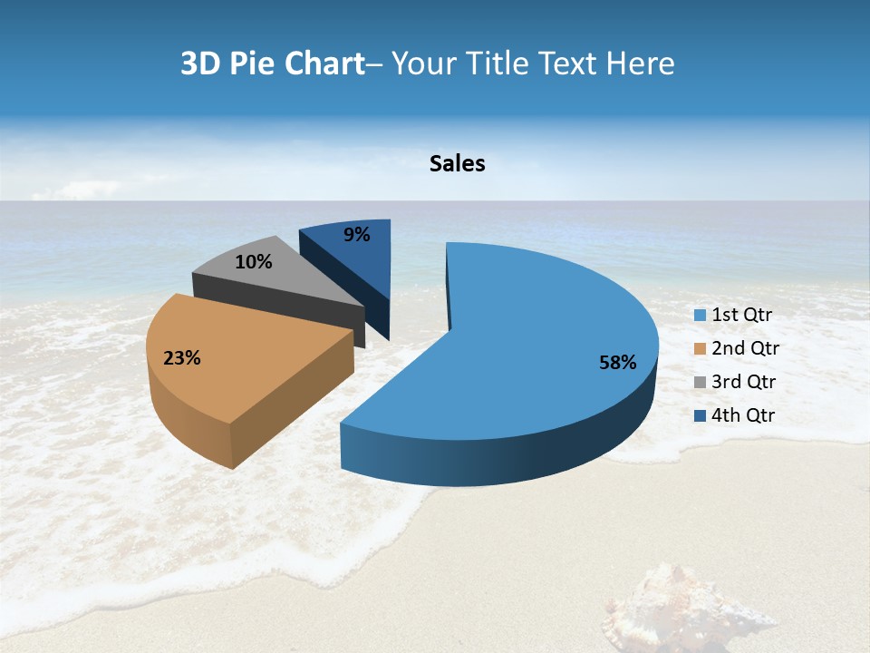 Lagoon Air Beach PowerPoint Template
