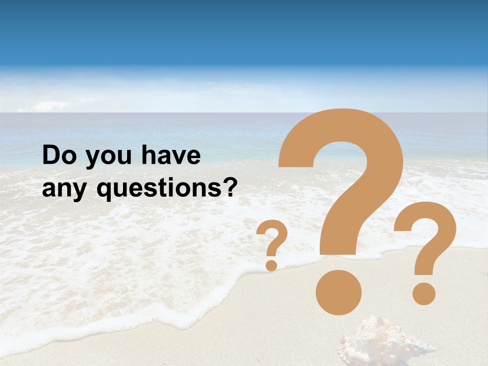 Lagoon Air Beach PowerPoint Template