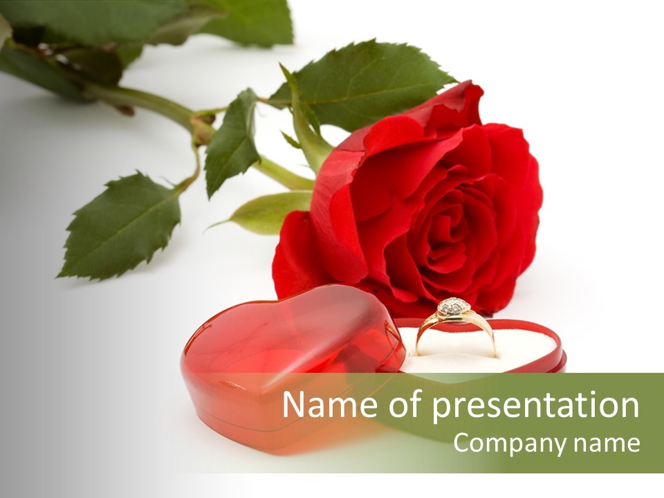 Valentine Celebration Single PowerPoint Template
