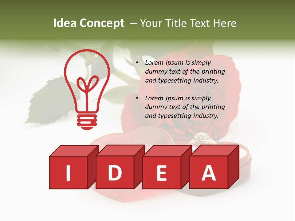 Valentine Celebration Single PowerPoint Template