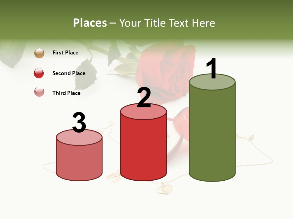 Love Red Isolated PowerPoint Template