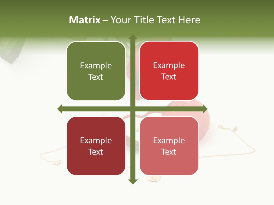 Love Red Isolated PowerPoint Template