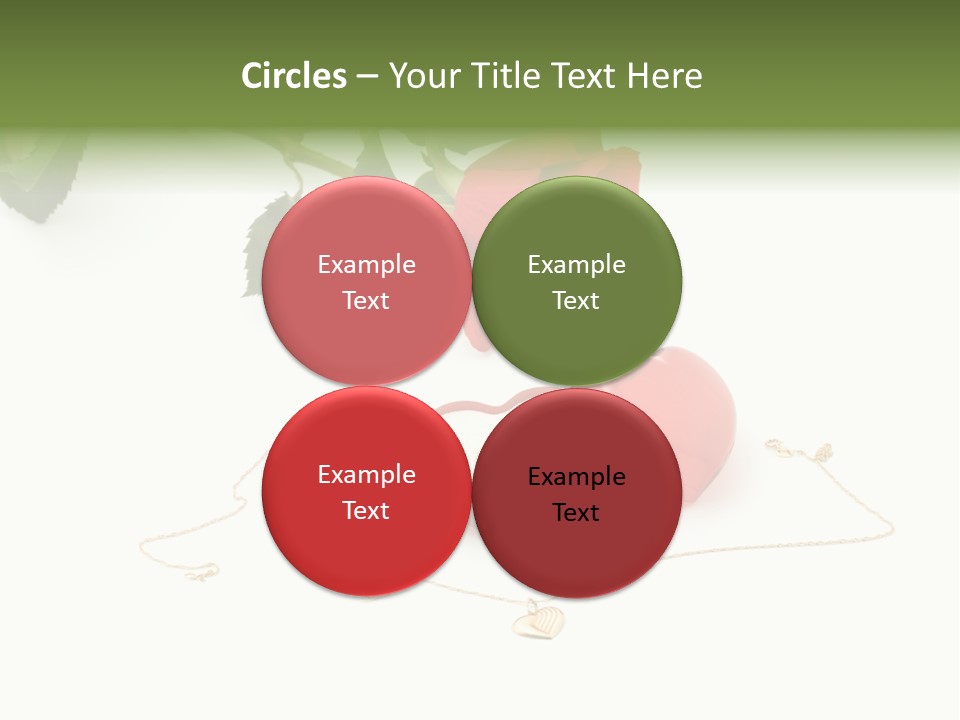 Love Red Isolated PowerPoint Template