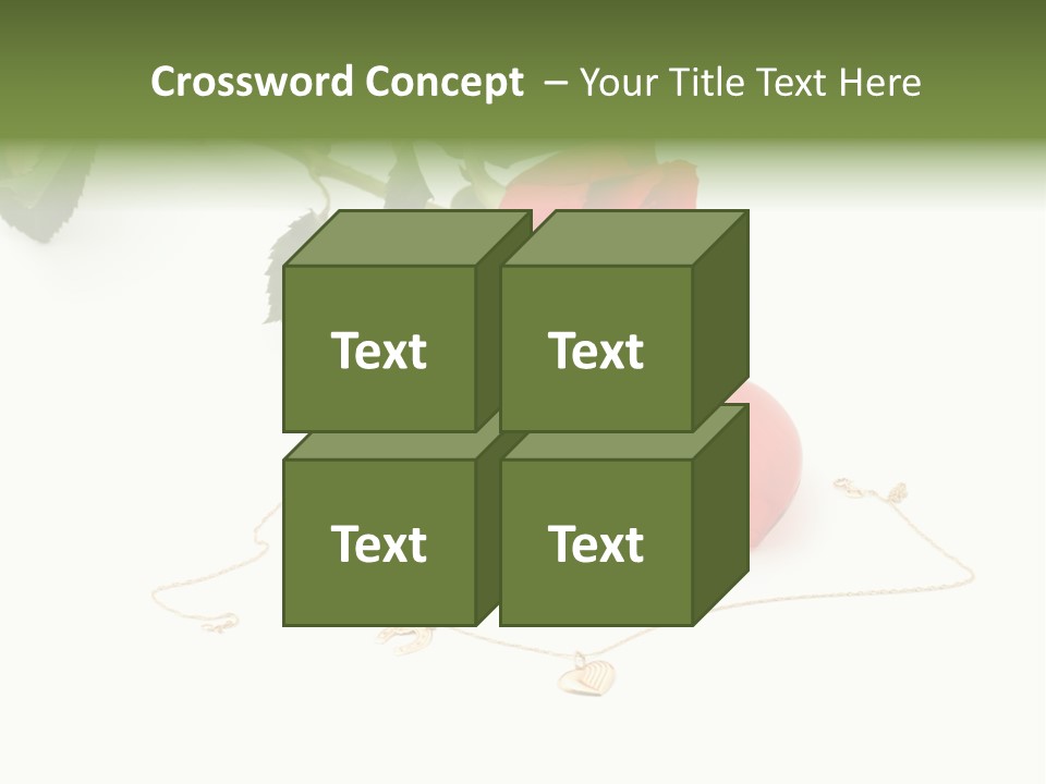Love Red Isolated PowerPoint Template