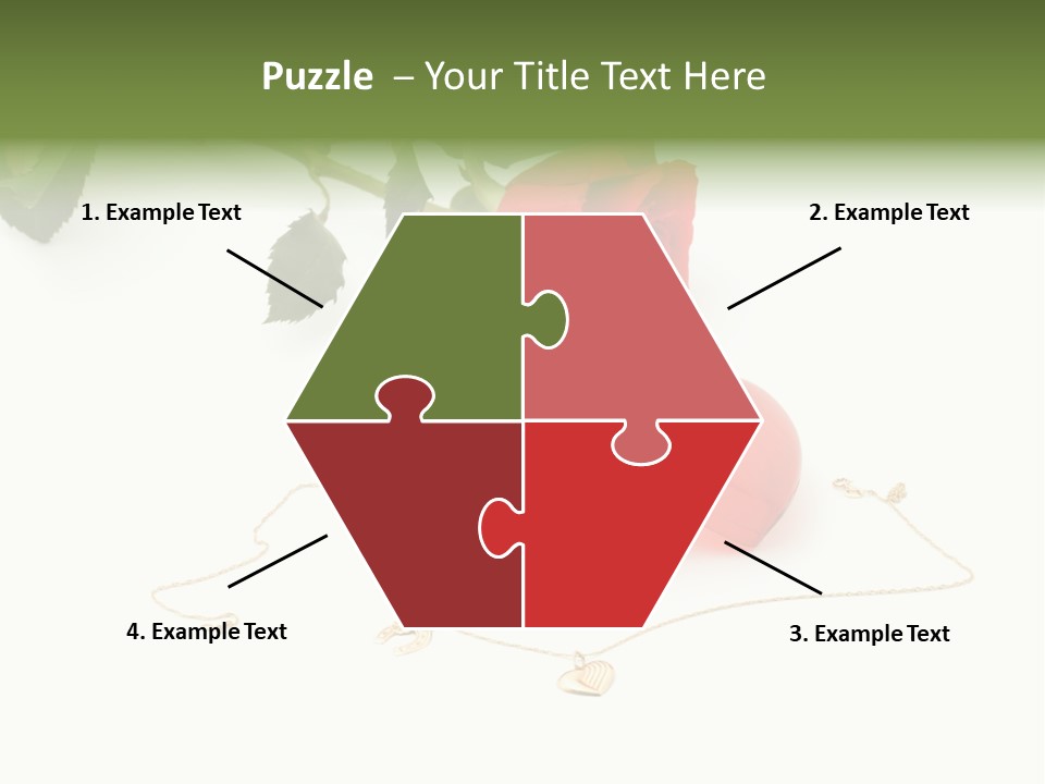 Love Red Isolated PowerPoint Template