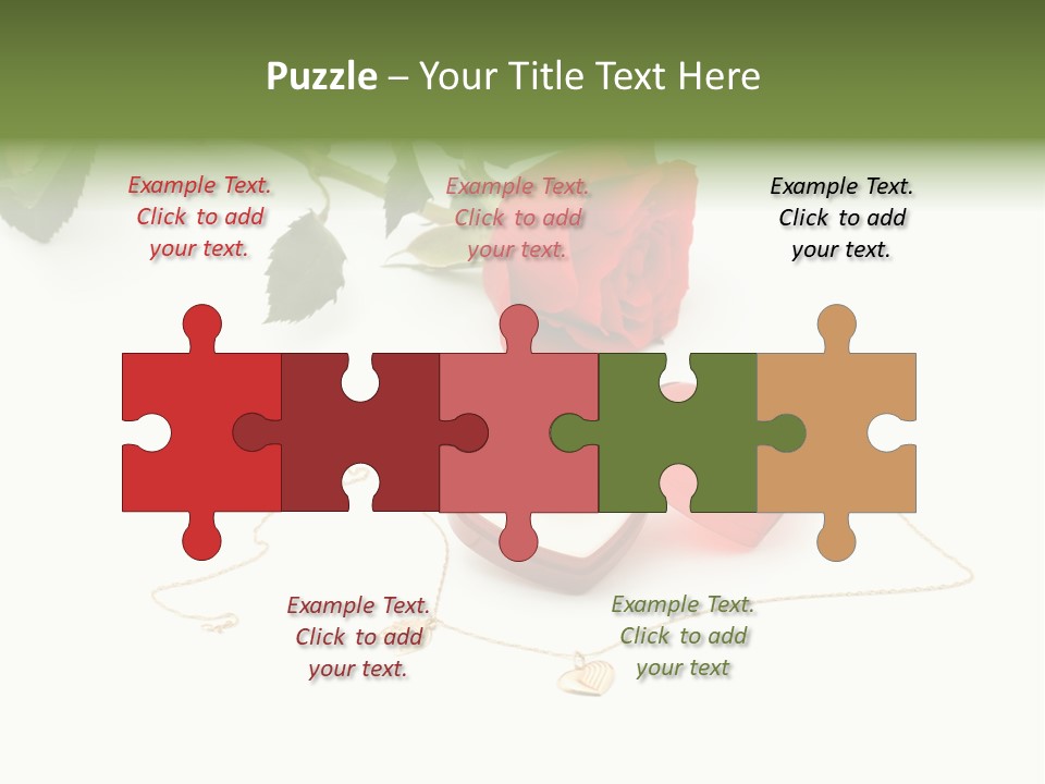 Love Red Isolated PowerPoint Template