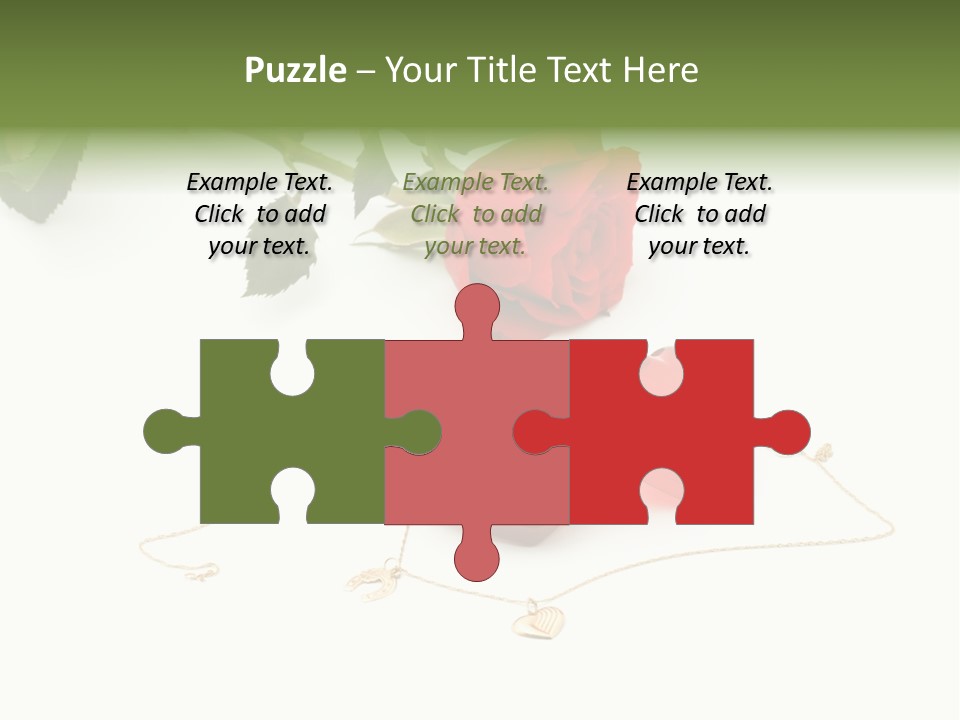 Love Red Isolated PowerPoint Template