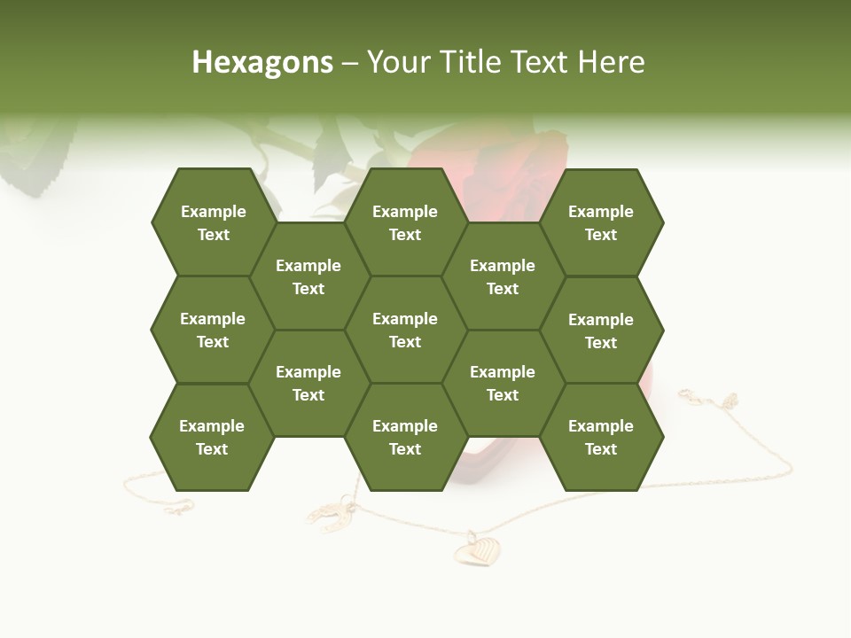 Love Red Isolated PowerPoint Template