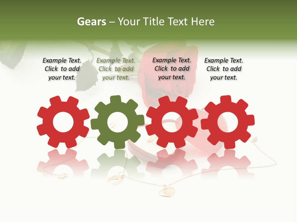 Love Red Isolated PowerPoint Template