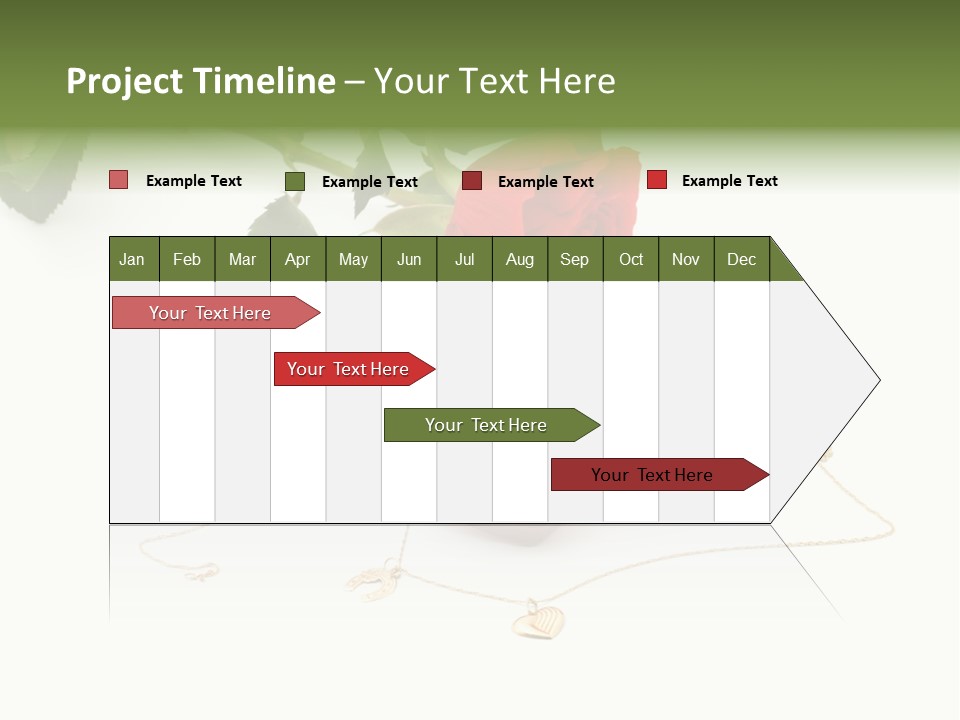 Love Red Isolated PowerPoint Template