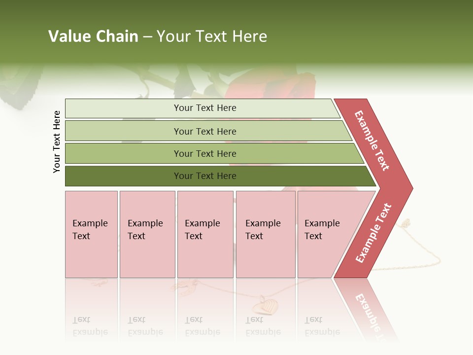 Love Red Isolated PowerPoint Template