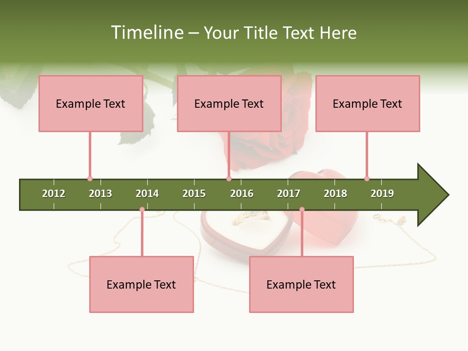 Love Red Isolated PowerPoint Template