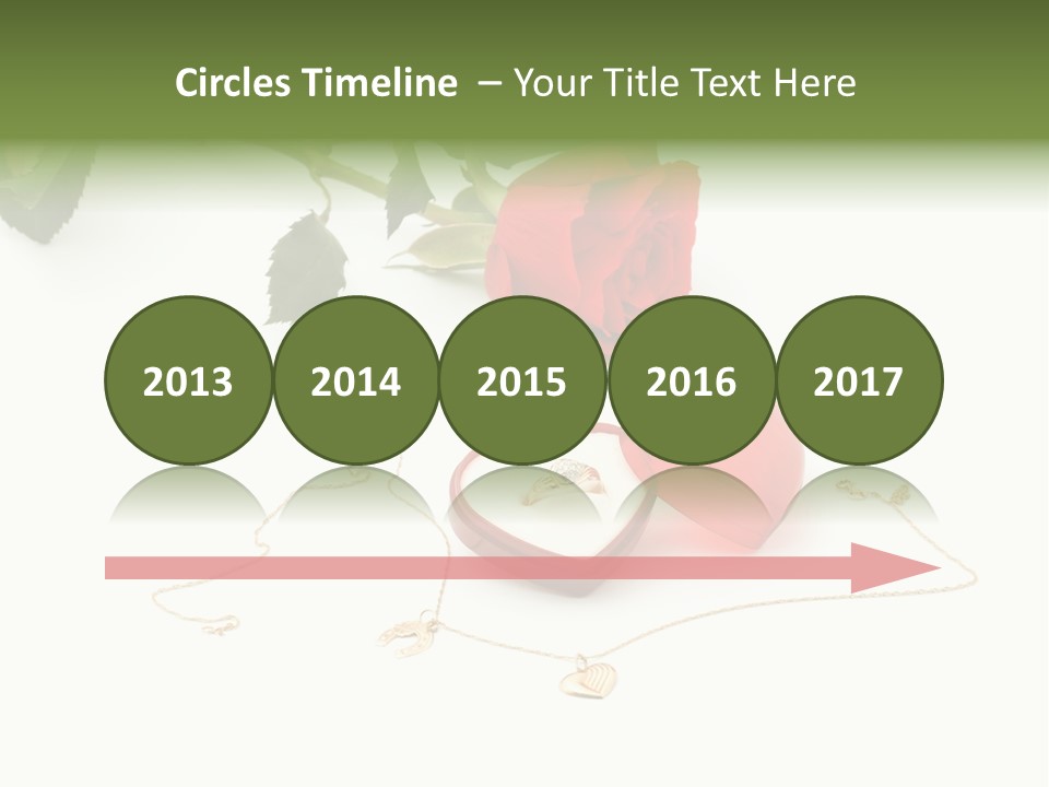 Love Red Isolated PowerPoint Template