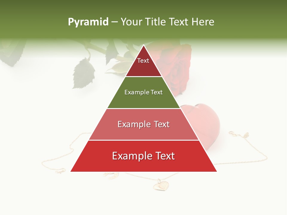 Love Red Isolated PowerPoint Template