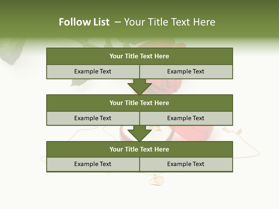Love Red Isolated PowerPoint Template